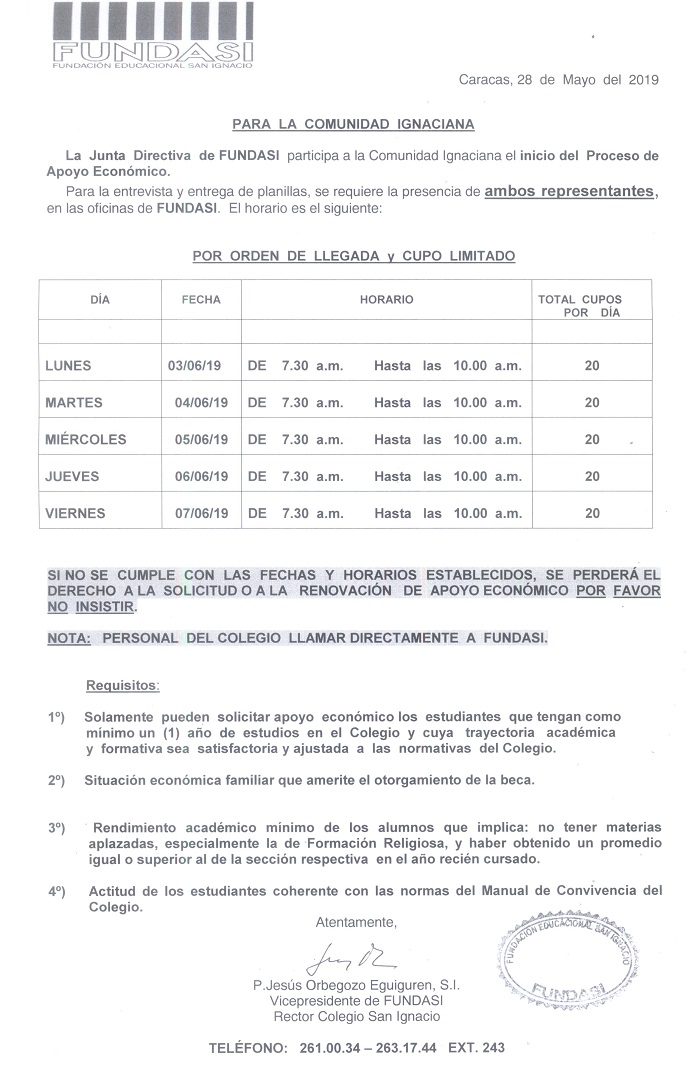 FUNDASI APOYO ECONOMICO 2019 2020
